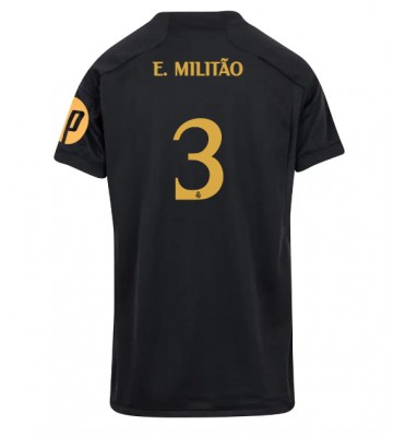 Real Madrid Eder Militao #3 Tercera Equipación Mujer 2023-24 Manga Corta